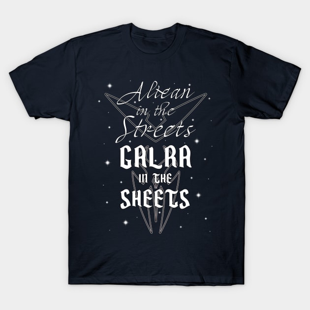 Altean in the Streets, Galra in the Sheets Funny Voltron Design T-Shirt by ChasingBlue